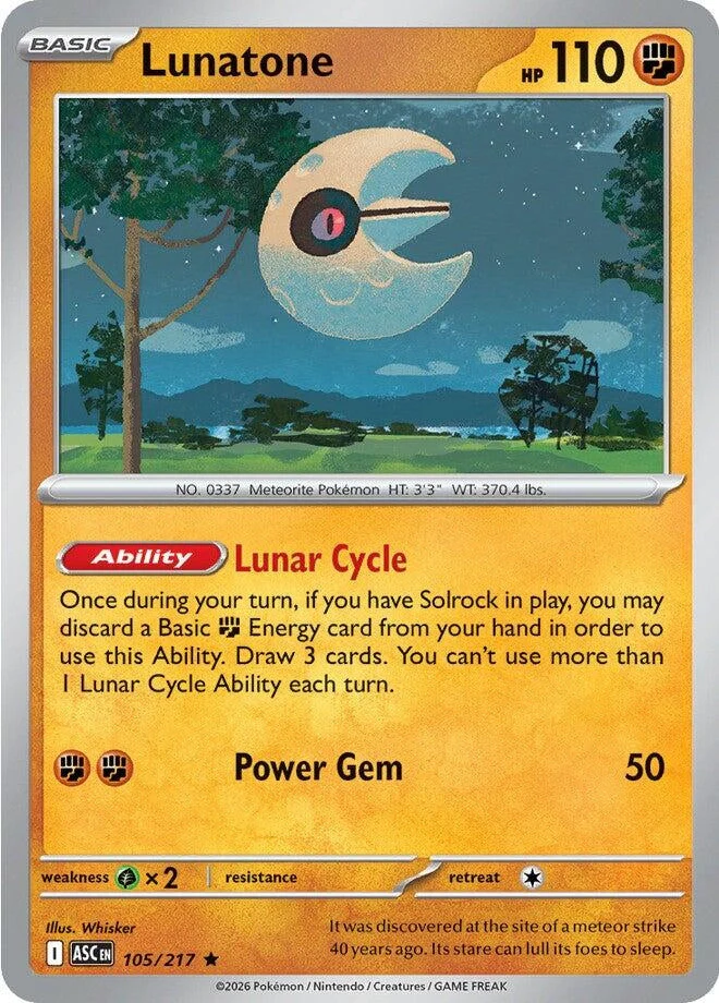 Lunatone (105/217) (ME: Ascended Heroes)