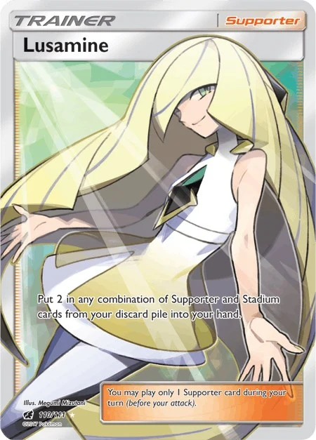 Lusamine (Full Art) (110/111) (SM - Crimson Invasion)