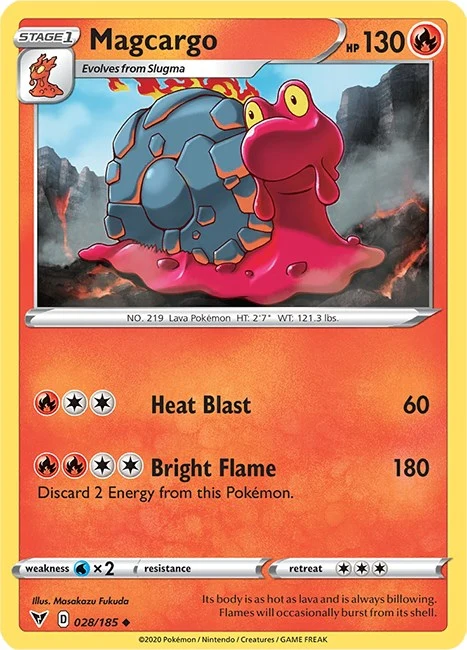 Magcargo (028/185) (SWSH04: Vivid Voltage)