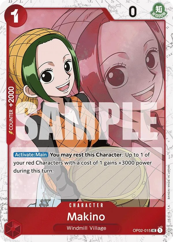 Makino (Jolly Roger Foil) (OP02-015) (Premium Booster -The Best-)