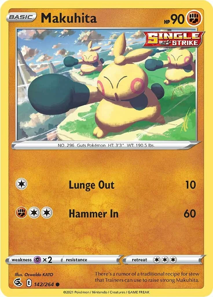 Makuhita (142/264) (SWSH08: Fusion Strike)
