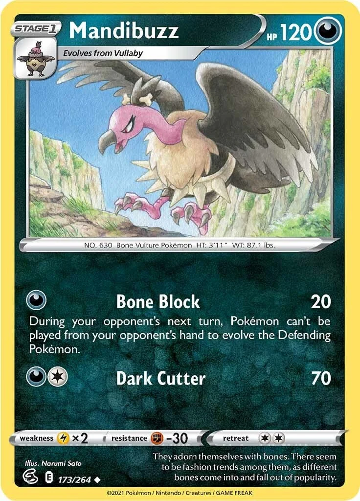 Mandibuzz (173/264) (SWSH08: Fusion Strike)