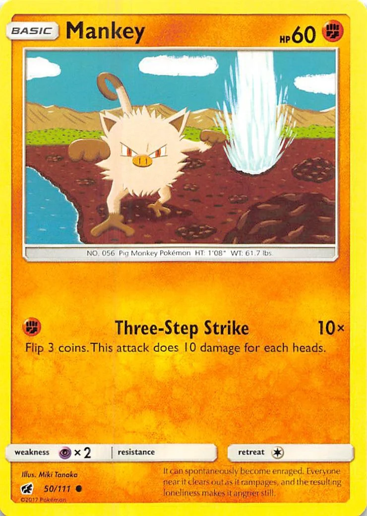 Mankey (50/111) (SM - Crimson Invasion)