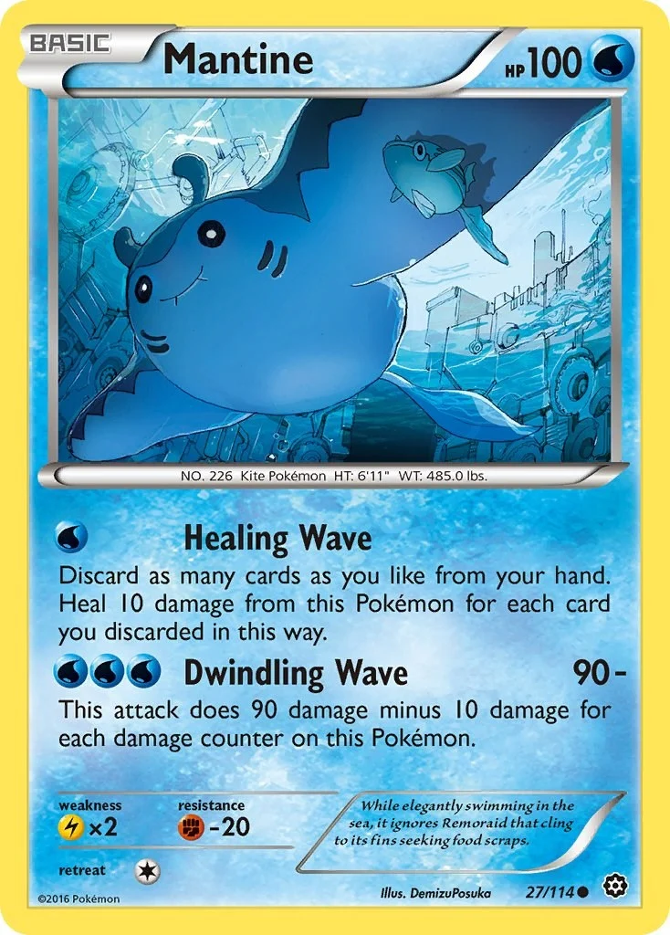 Mantine (27/114) (XY - Steam Siege)