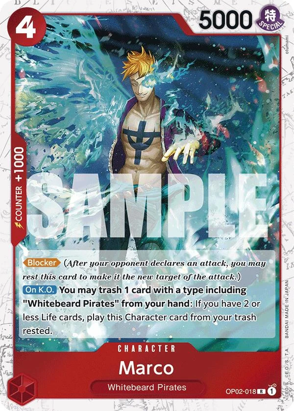 Marco (Jolly Roger Foil) (OP02-018) (Premium Booster -The Best-)