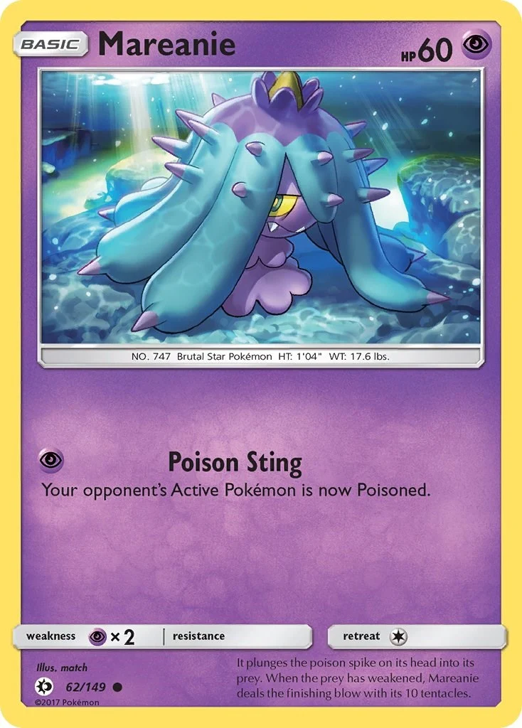 Mareanie (62/149) (SM Base Set)