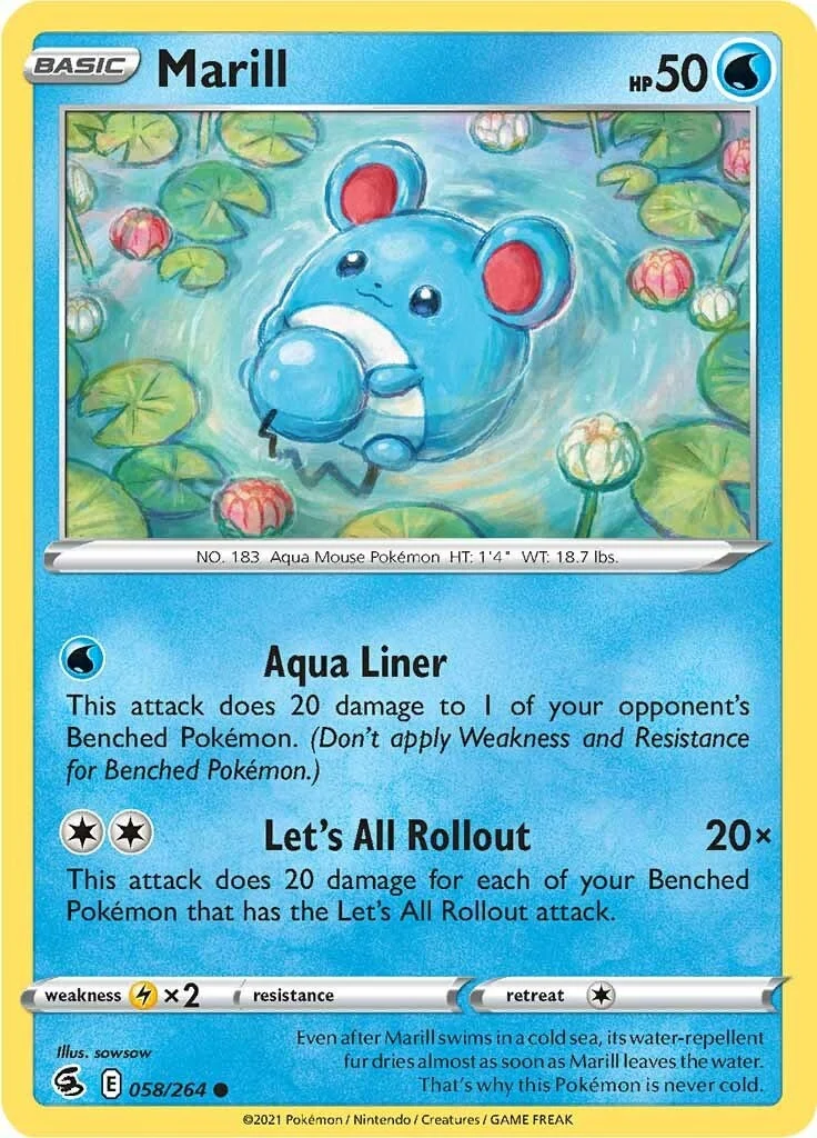 Marill (058/264) (SWSH08: Fusion Strike)