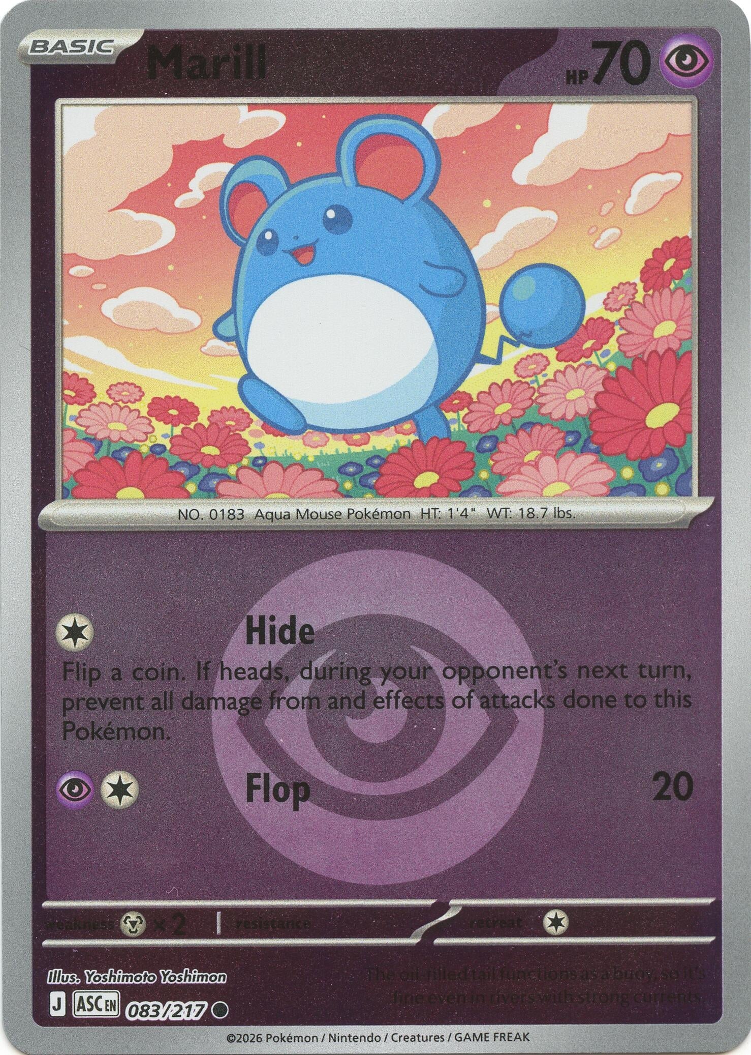 Marill - 083/217 (Energy Symbol Pattern) (083/217) (ME: Ascended Heroes)
