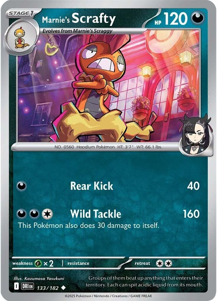 Marnie's Scrafty (133/182) (SV10: Destined Rivals)