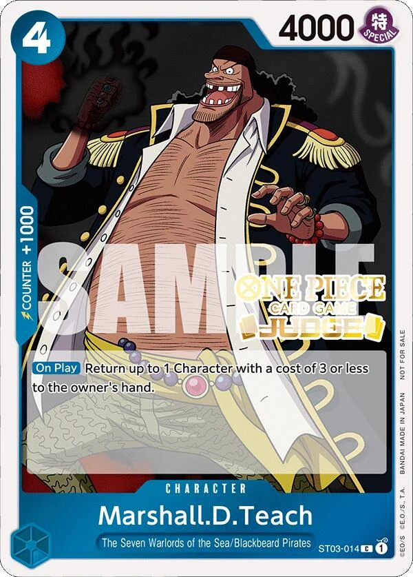Marshall.D.Teach (Judge Pack Vol. 4) (ST03-014) (One Piece Promotion Cards)