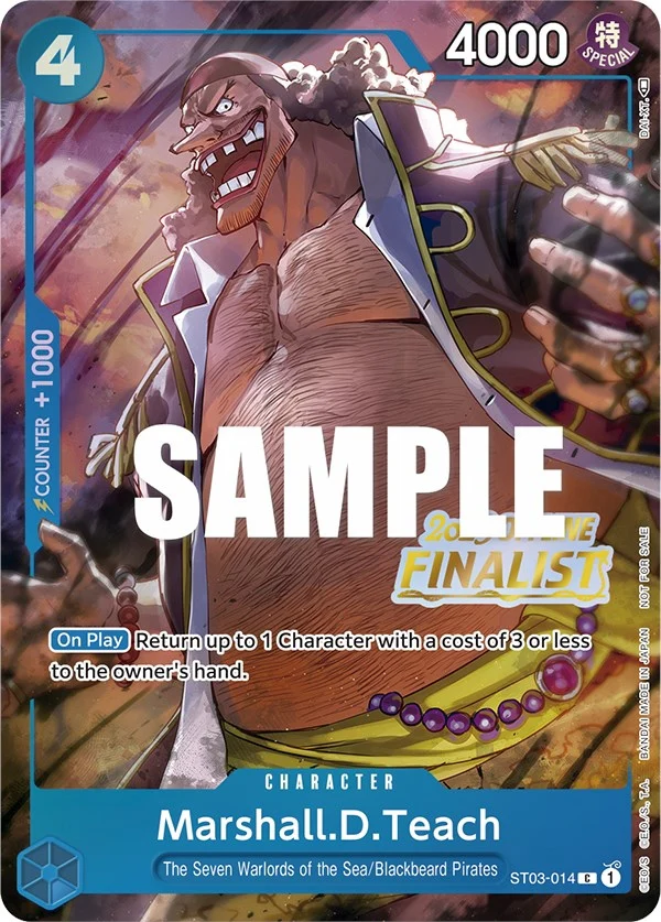 Marshall.D.Teach (Offline Regional 2023) [Finalist] (ST03-014) (One Piece Promotion Cards)