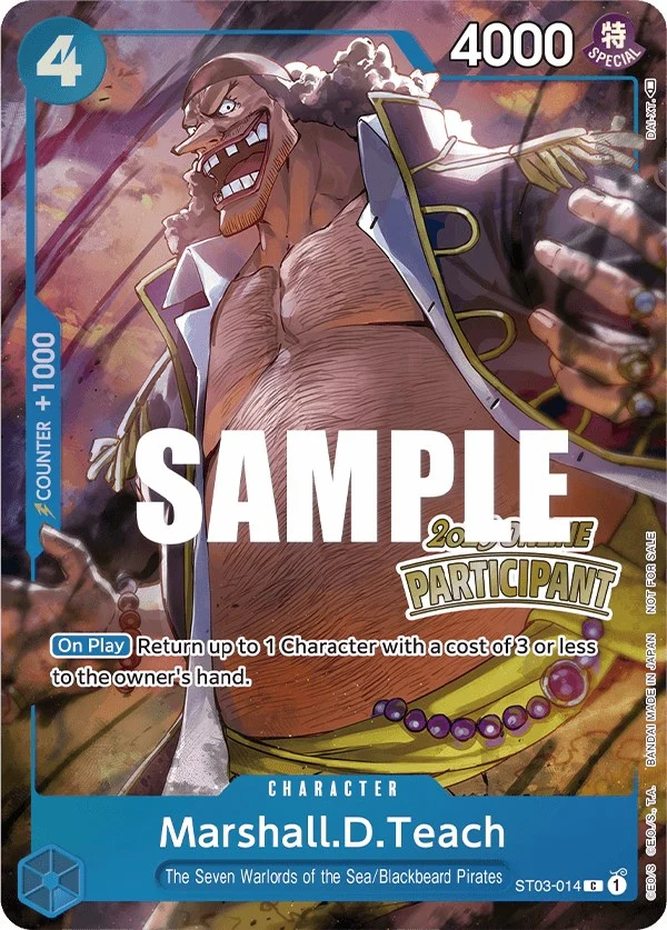 Marshall.D.Teach (Online Regional 2023) [Participant] (ST03-014) (One Piece Promotion Cards)