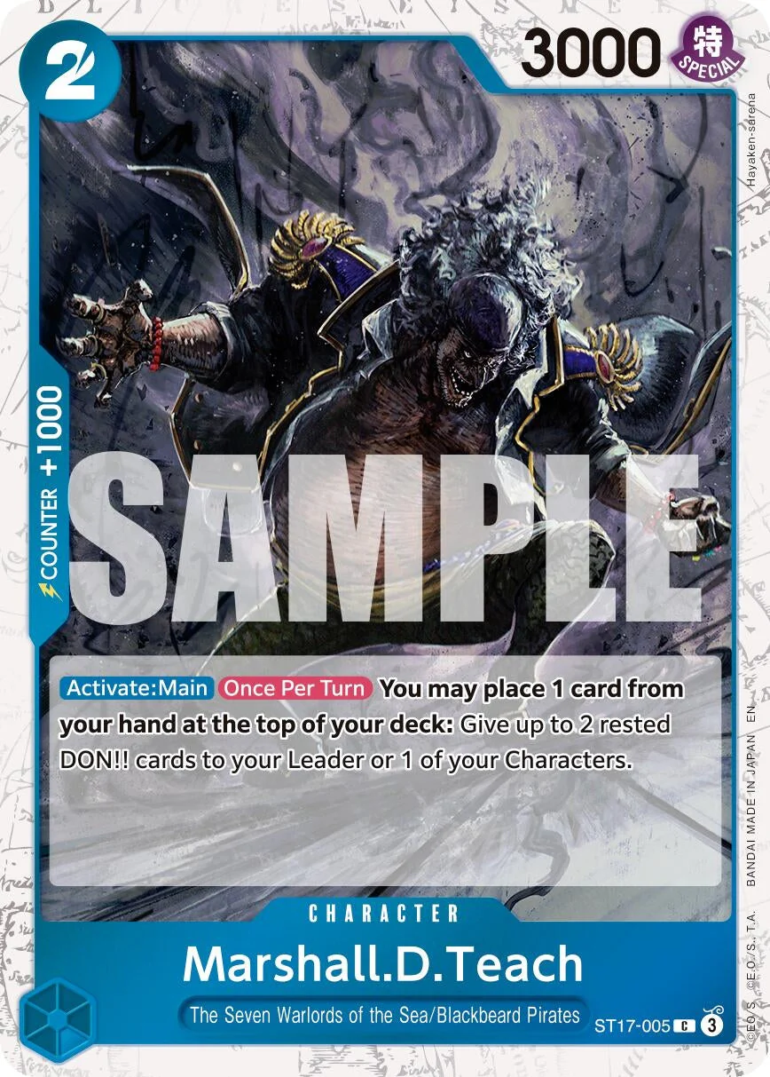 Marshall.D.Teach - ST17-005 (Pirate Foil) (ST17-005) (Premium Booster -The Best- Vol. 2)