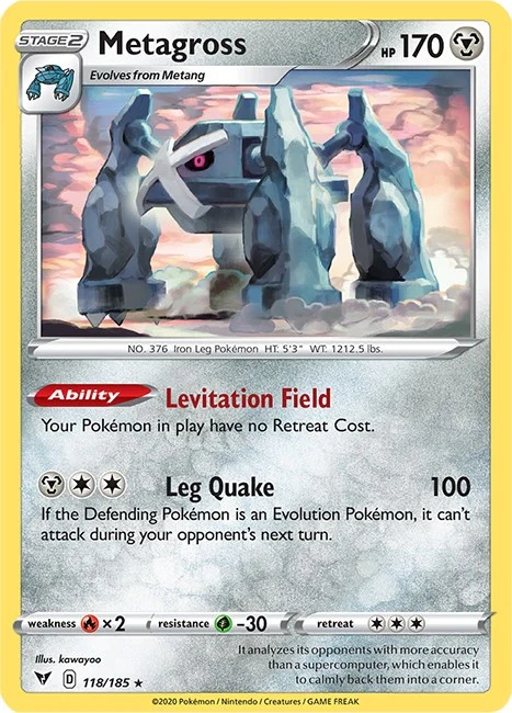 Metagross (118/185) (SWSH04: Vivid Voltage)