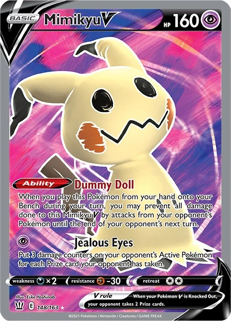 Mimikyu V (Full Art) (148/163) (SWSH05: Battle Styles)