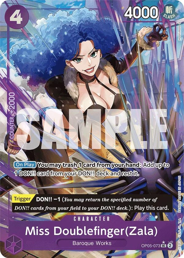 Miss Doublefinger(Zala) (Full Art) (OP05-073) (Premium Booster -The Best-)