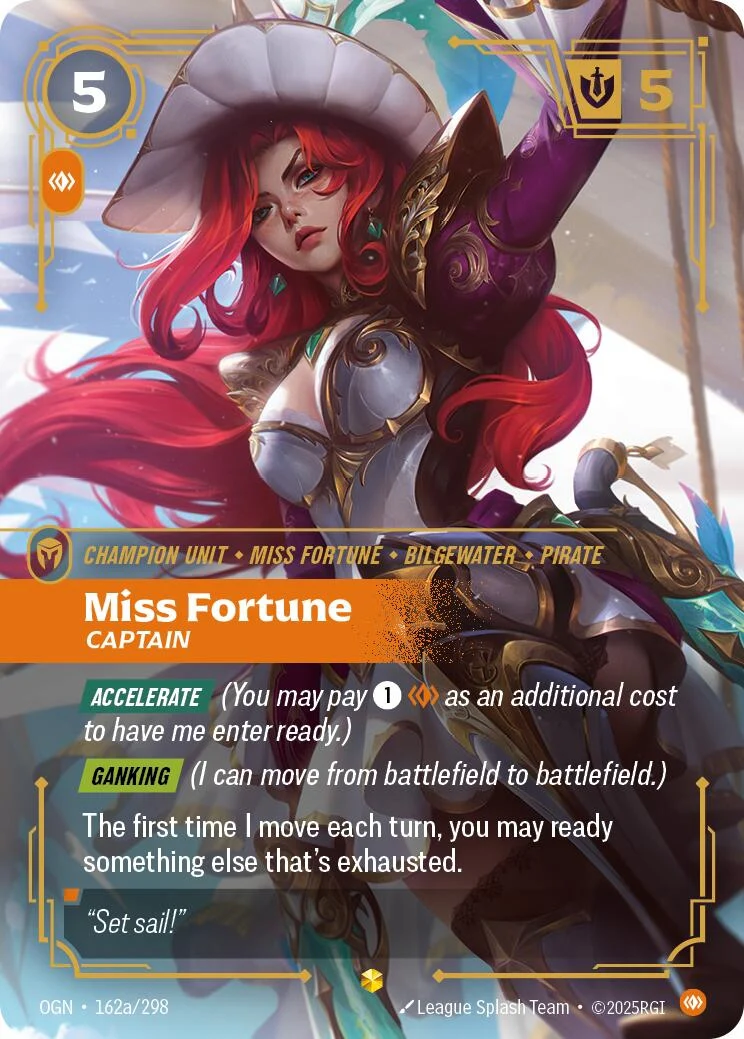 Miss Fortune - Captain (Alternate Art) (162a/298) (Origins)