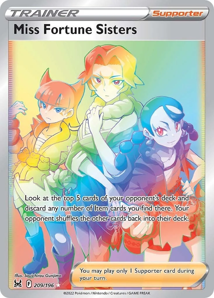 Miss Fortune Sisters (Secret) (209/196) (SWSH11: Lost Origin)