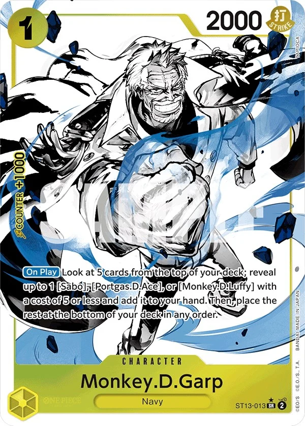 Monkey.D.Garp (Parallel) (ST13-013) (Ultra Deck: The Three Brothers)
