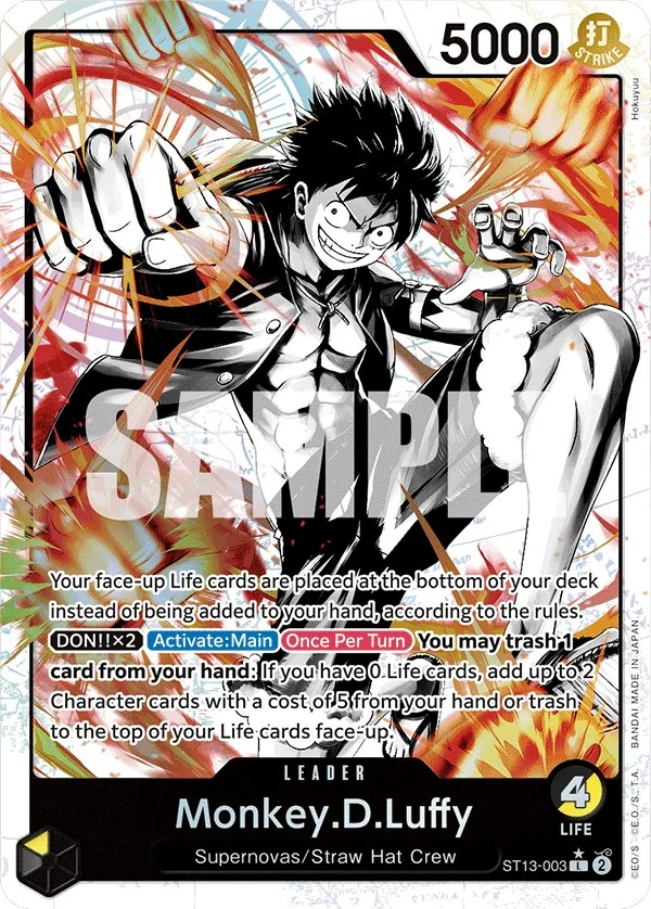 Monkey.D.Luffy (003) (Parallel) (ST13-003) (Ultra Deck: The Three Brothers)