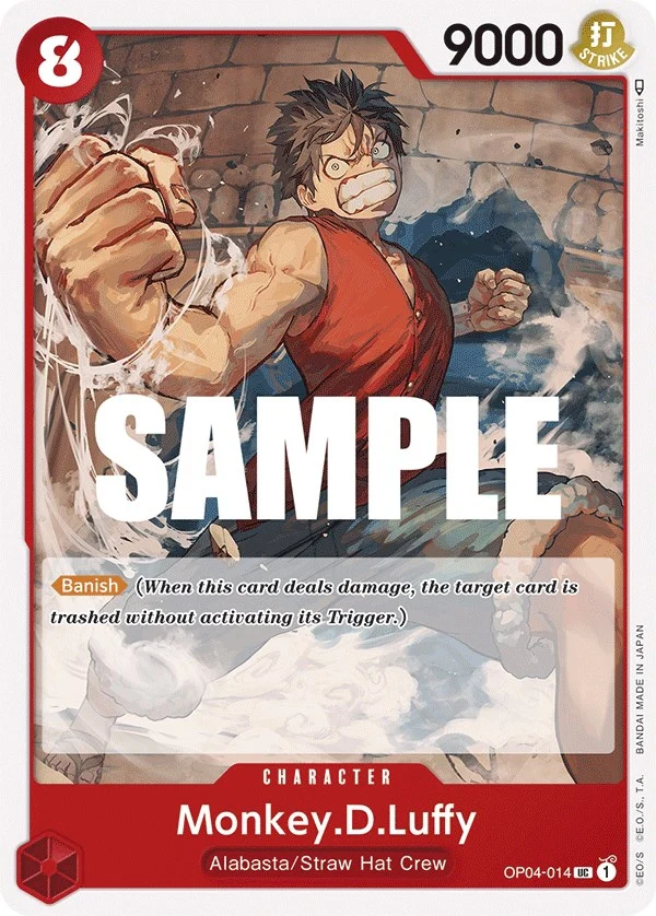 Monkey.D.Luffy (014) (OP04-014) (Kingdoms of Intrigue)