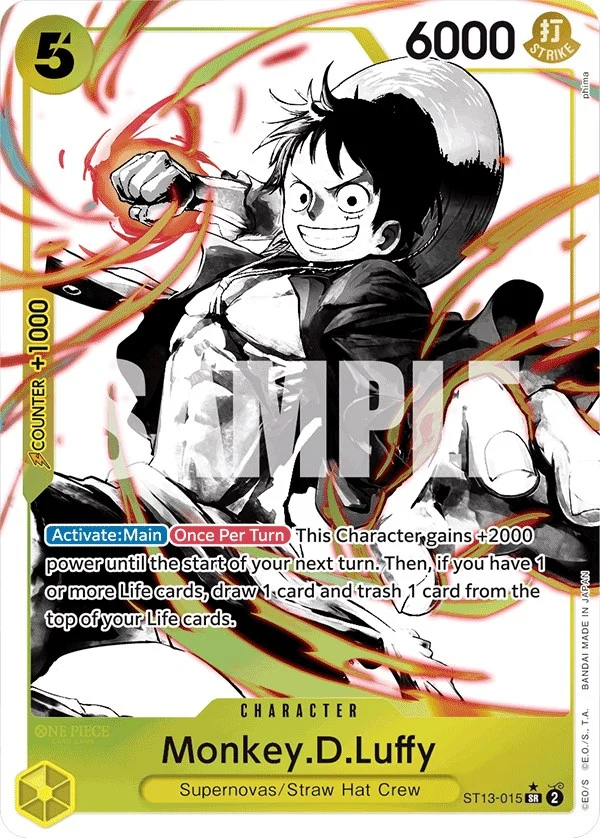 Monkey.D.Luffy (015) (Parallel) (ST13-015) (Ultra Deck: The Three Brothers)