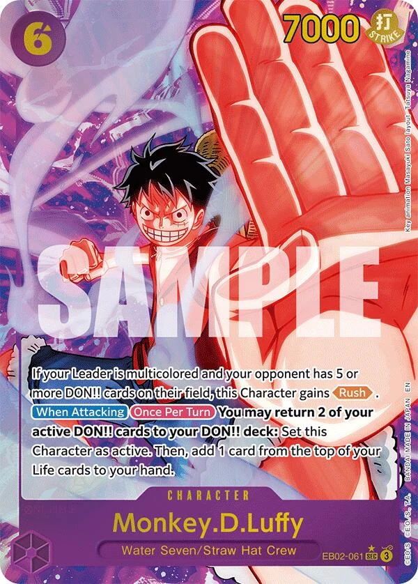 Monkey.D.Luffy (061) (Alternate Art) (EB02-061) (Extra Booster: Anime 25th Collection)
