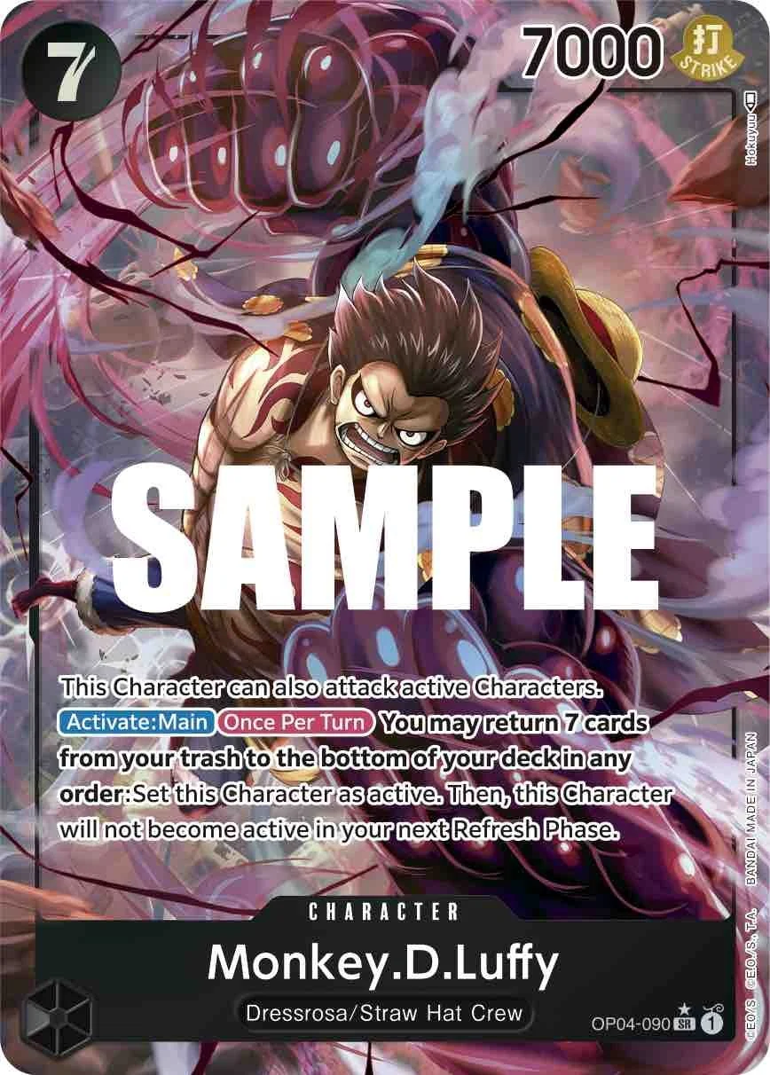 Monkey.D.Luffy (090) (Alternate Art) (OP04-090) (Kingdoms of Intrigue)