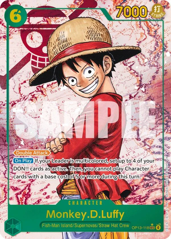 Monkey.D.Luffy (118) (Parallel) (OP13-118) (Carrying On His Will)