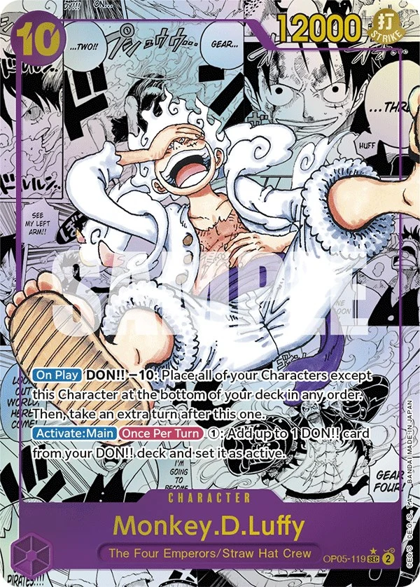 Monkey.D.Luffy (119) (Alternate Art) (Manga) (OP05-119) (Awakening of the New Era)