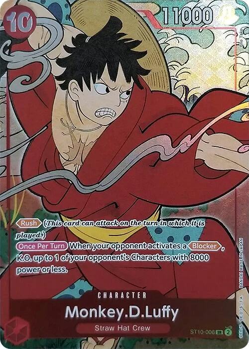 Monkey.D.Luffy (English Version 1st Anniversary Set) (ST10-006) (One Piece Promotion Cards)