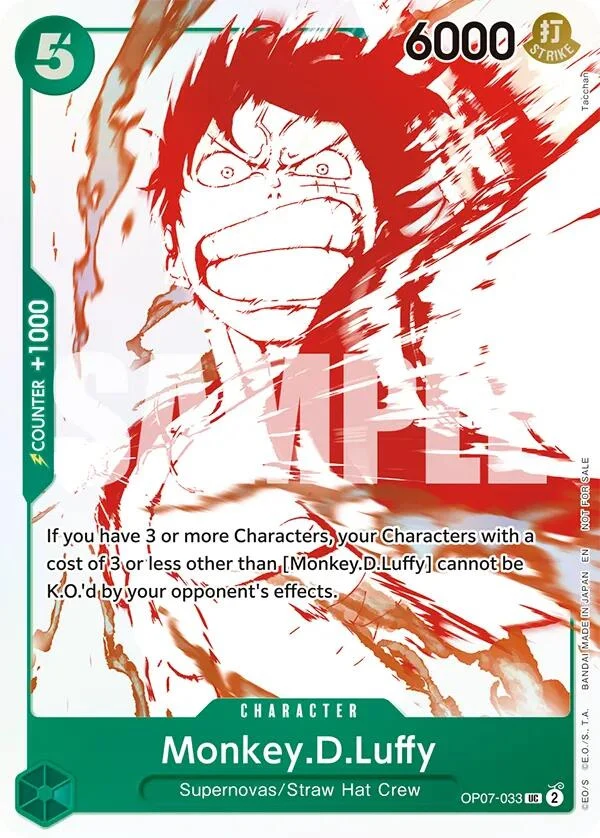 Monkey.D.Luffy - OP07-033 (3rd Anniversary Treasure Campaign Pack) (OP07-033) (One Piece Promotion Cards)