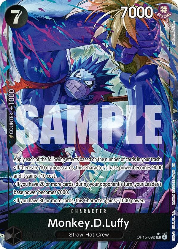 Monkey.D.Luffy (OP15-092) (Alternate Art) (OP15-092) (Adventure on Kami's Island)