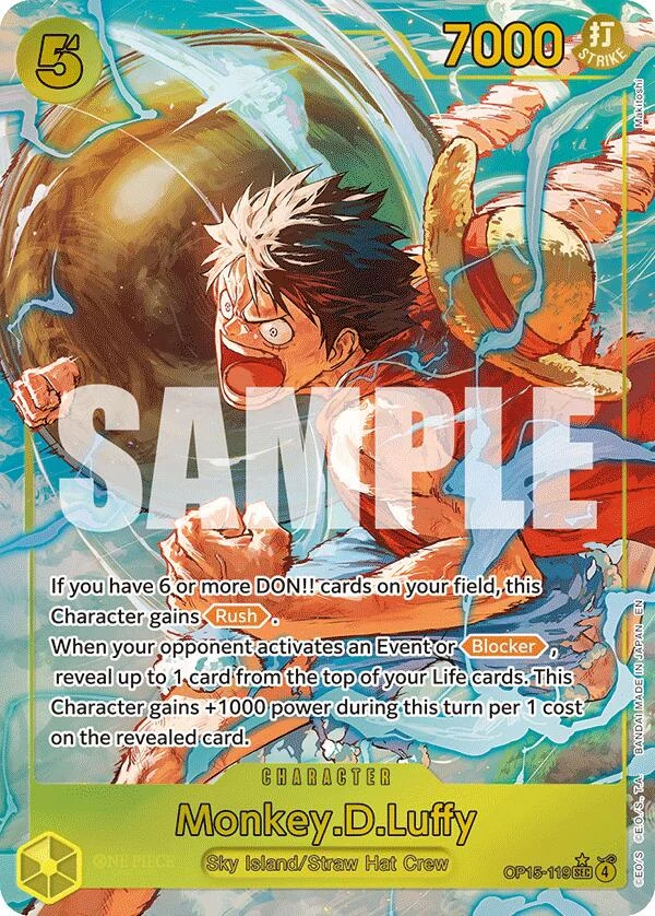 Monkey.D.Luffy (OP15-119) (Alternate Art) (OP15-119) (Adventure on Kami's Island)