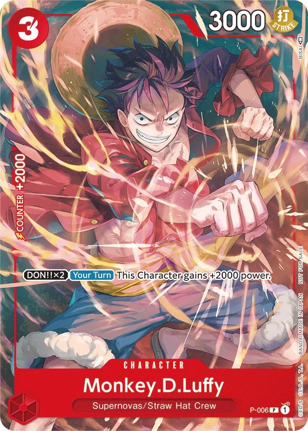 Monkey.D.Luffy - P-006 (Tournament Pack Vol. 1) (P-006) (One Piece Promotion Cards)