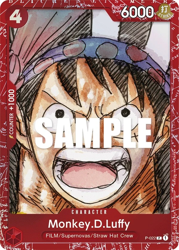 Monkey.D.Luffy (Premium Card Collection -ONE PIECE FILM RED Edition-) (P-022) (One Piece Promotion Cards)