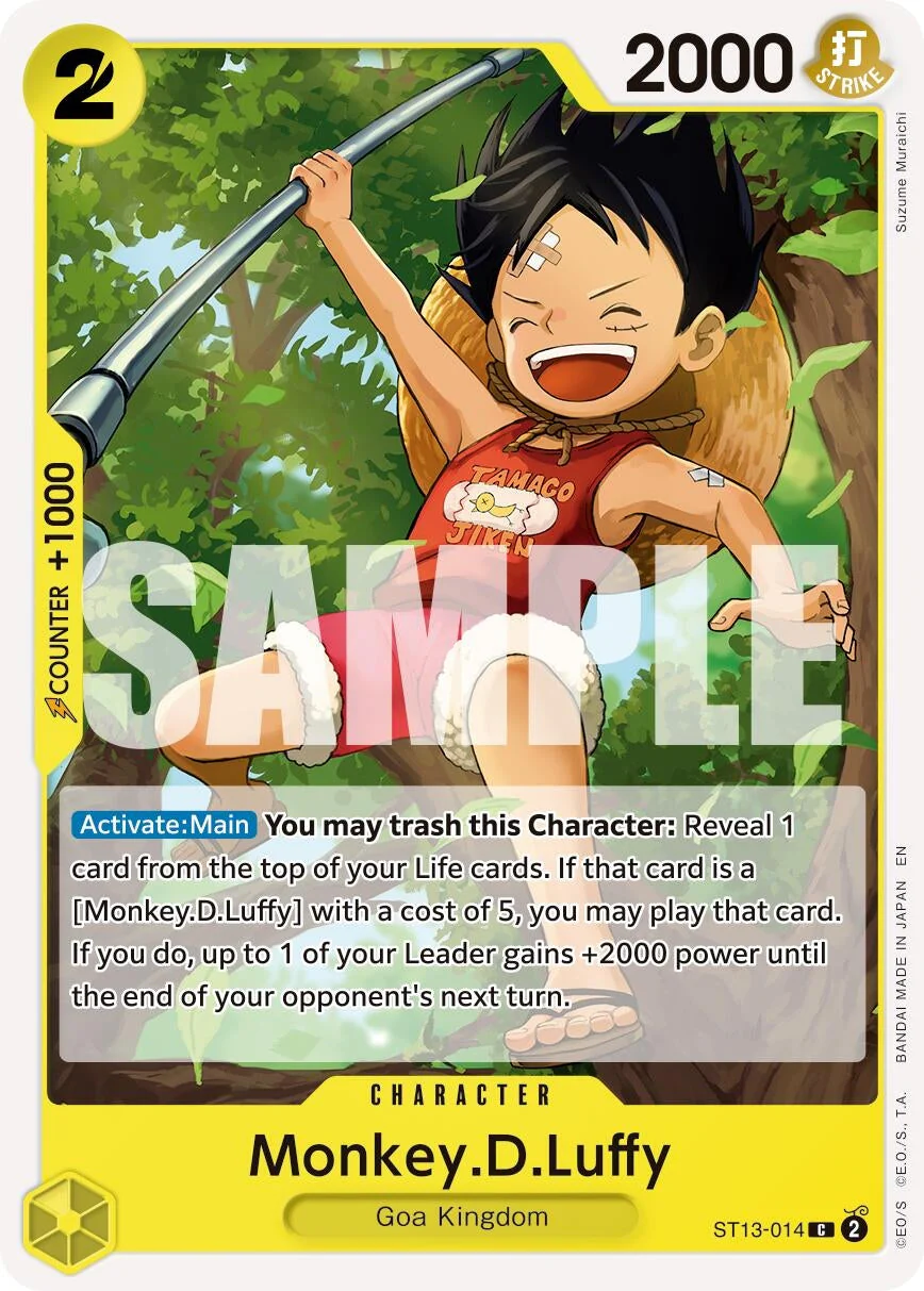Monkey.D.Luffy - ST13-014 (Reprint) (ST13-014) (Premium Booster -The Best- Vol. 2)