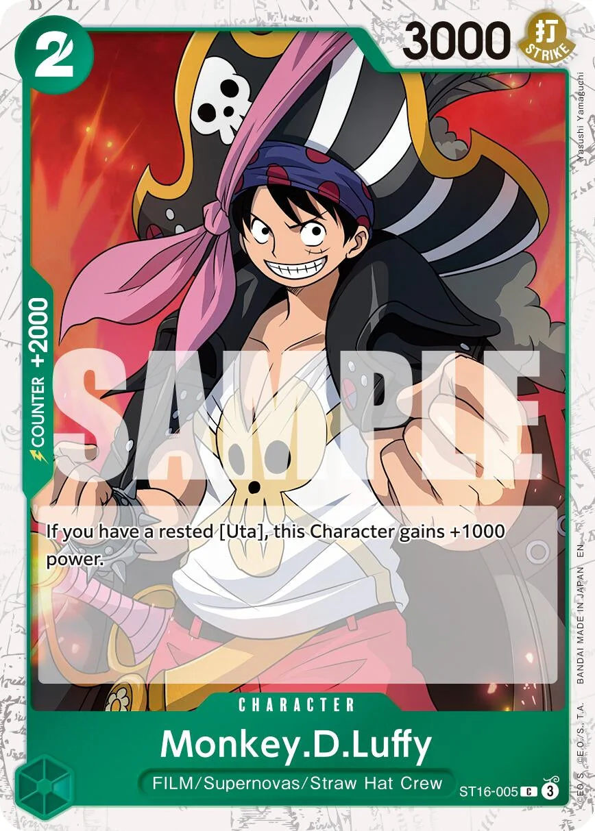 Monkey.D.Luffy - ST16-005 (Pirate Foil) (ST16-005) (Premium Booster -The Best- Vol. 2)