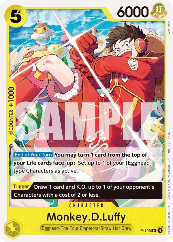 Monkey.D.Luffy (Store Tournament 2025 Vol. 4) (P-106) (One Piece Promotion Cards)
