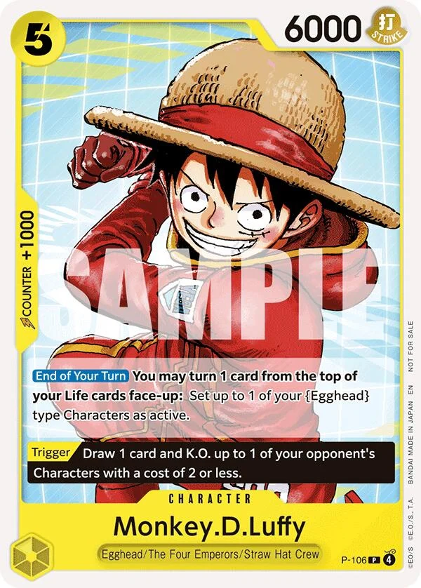 Monkey.D.Luffy (Tournament Pack 2026 Vol. 2) (P-106) (One Piece Promotion Cards)