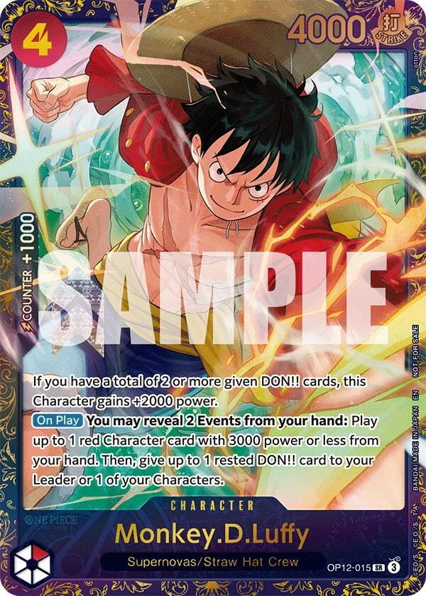 Monkey.D.Luffy (Treasure Cup 2025) (OP12-015) (One Piece Promotion Cards)