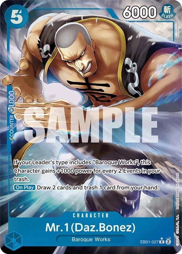 Mr. 1 (Daz.Bonez) (Alternate Art) (EB01-027) (Extra Booster: Memorial Collection)