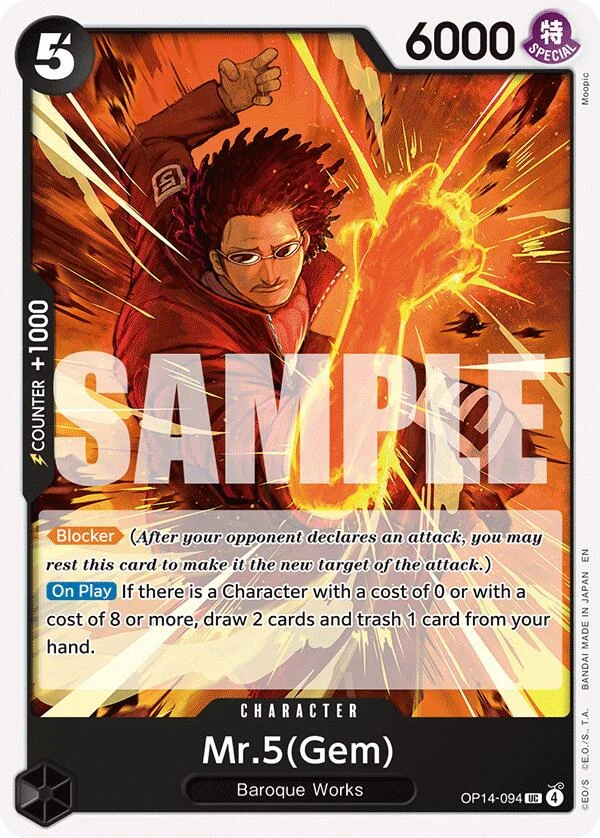 Mr.5(Gem) (OP14-094) (The Azure Sea's Seven)