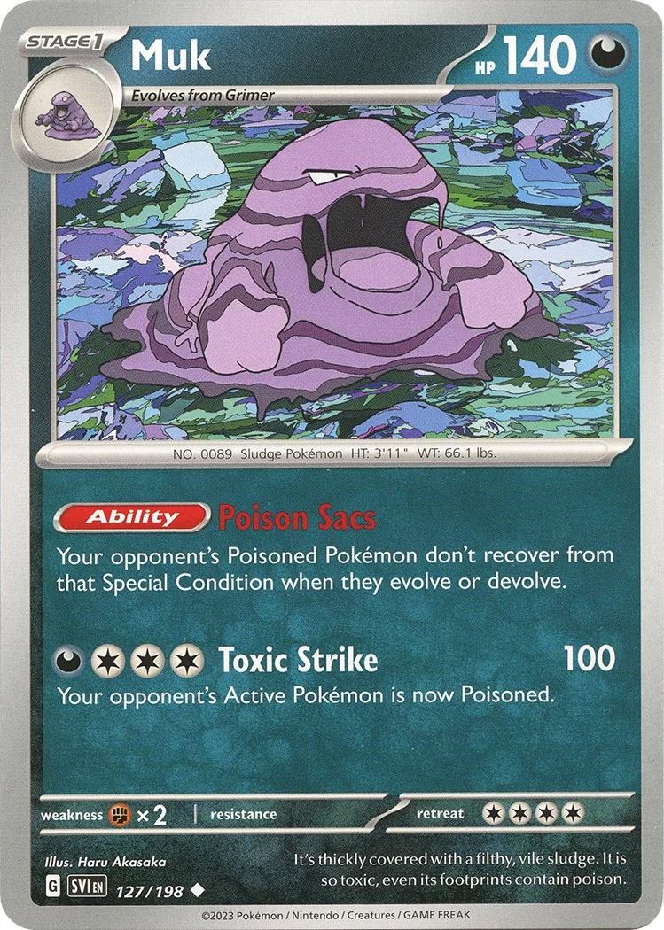Muk (127/198) (SV01: Scarlet & Violet Base Set)