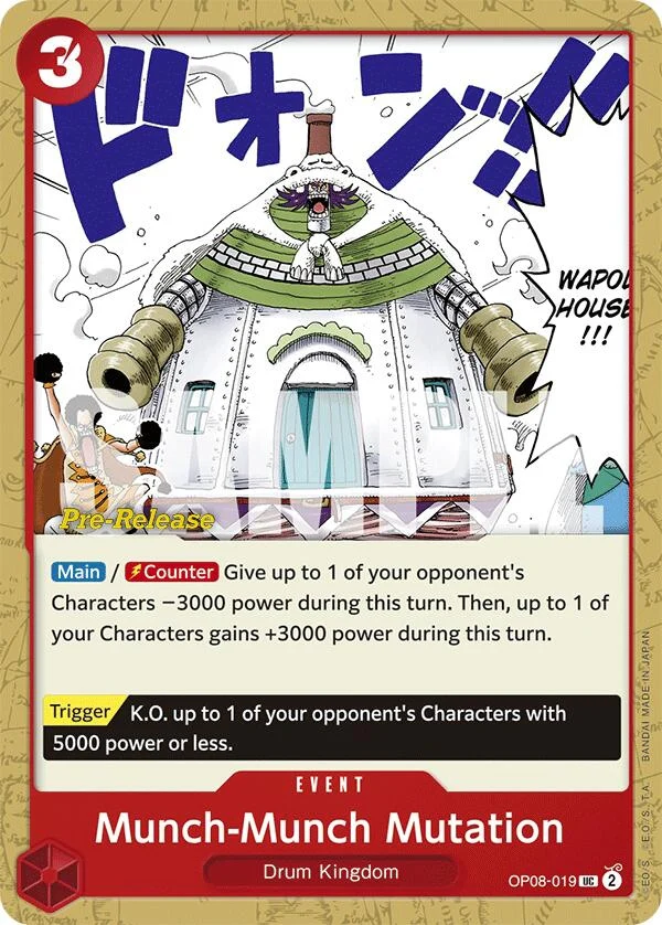 Munch-Munch Mutation (OP08-019) (Two Legends Pre-Release Cards)