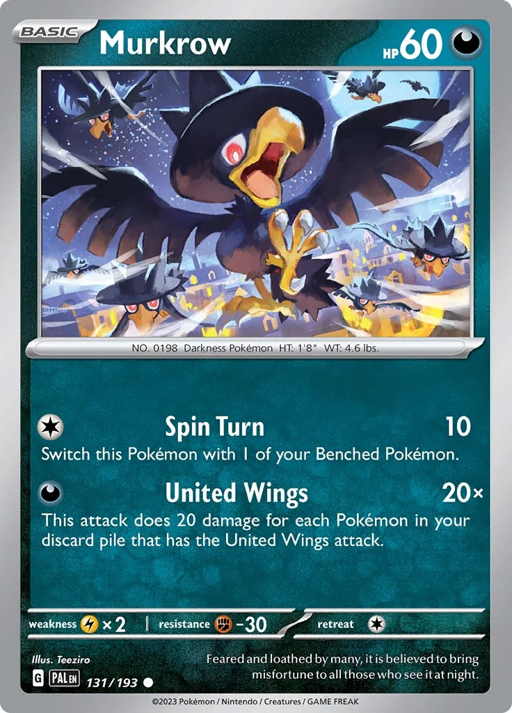 Murkrow (131/193) (SV02: Paldea Evolved)