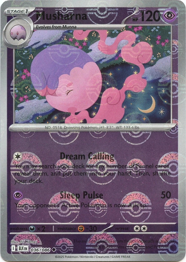 Musharna (Poke Ball Pattern) (036/086) (SV: Black Bolt)