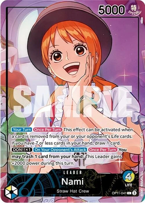 Nami (Whole Cake Island Arc) (OP11-041) (One Piece Promotion Cards)