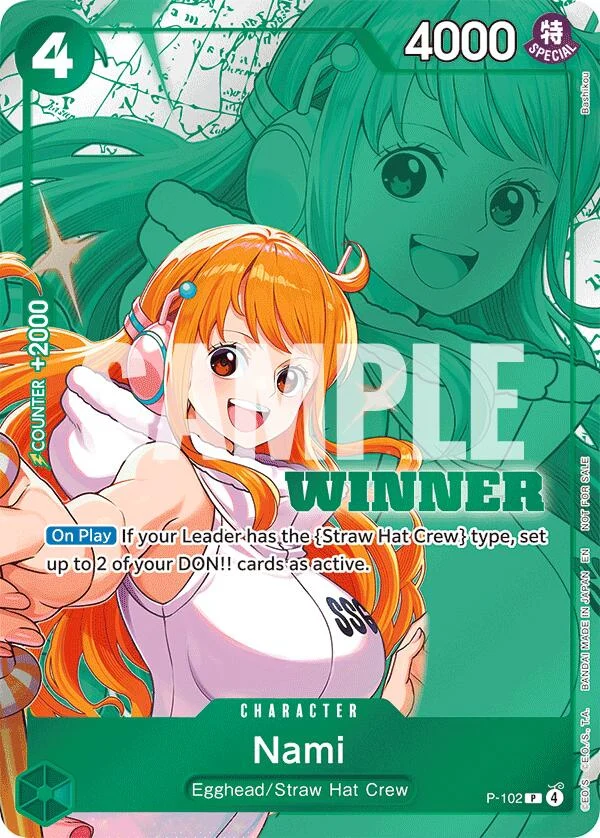 Nami (Winner Pack 2026 Vol. 2) (P-102) (One Piece Promotion Cards)