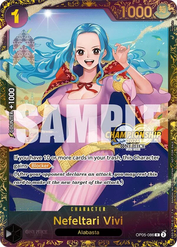 Nefeltari Vivi (October Championship 2024 Store Regionals) (OP05-086) (One Piece Promotion Cards)